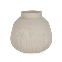 Bizzotto Ваза LYDER ROUNDED BEIGE GL D27X25,5H
