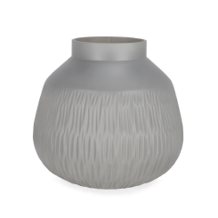 Bizzotto Ваза LYDER ROUNDED GREY GL D27X25,5H