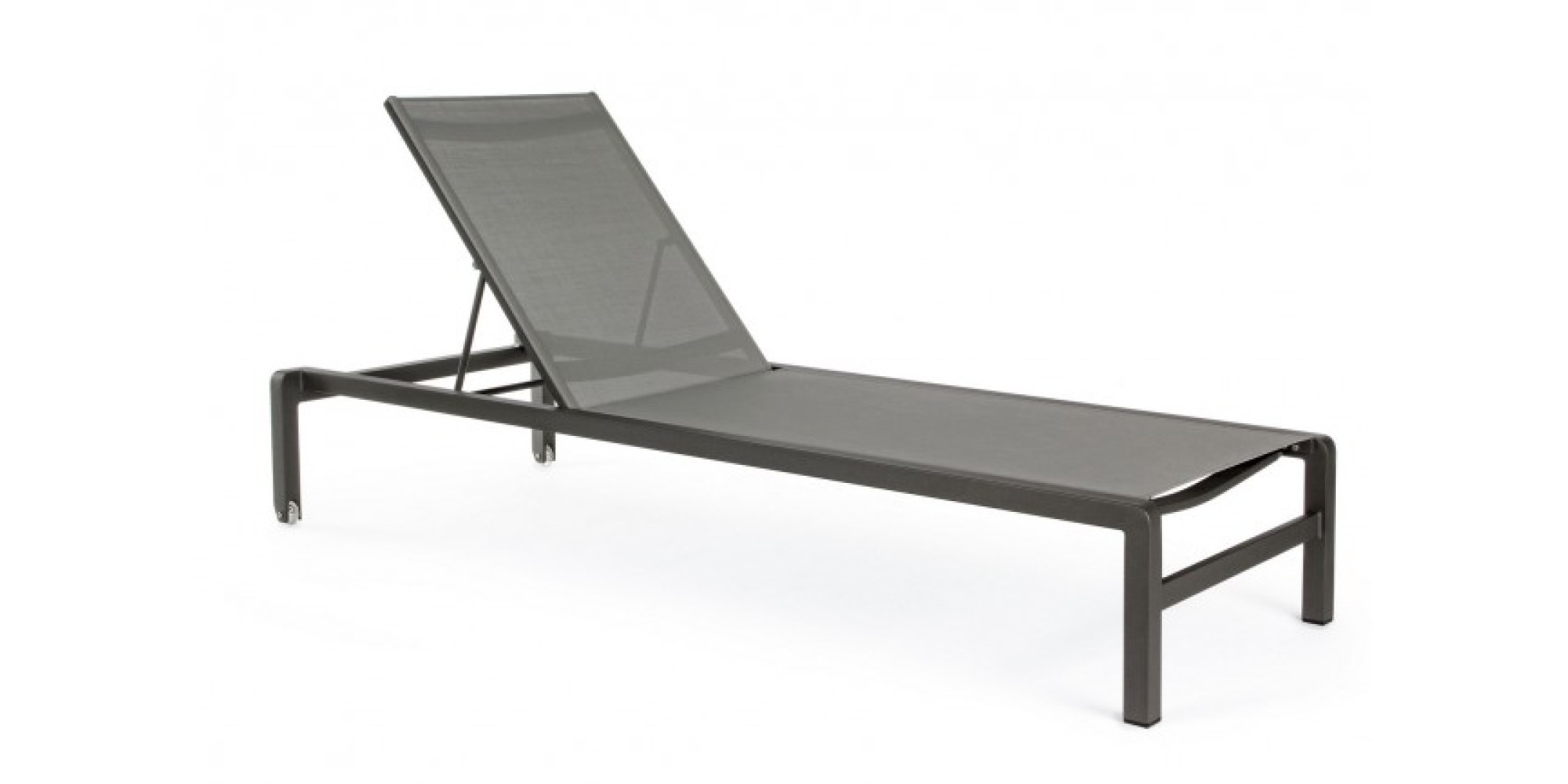 Bizzotto KONNOR CHARCOAL CX23 STACK ШЕЗЛОНГ W-WHE.