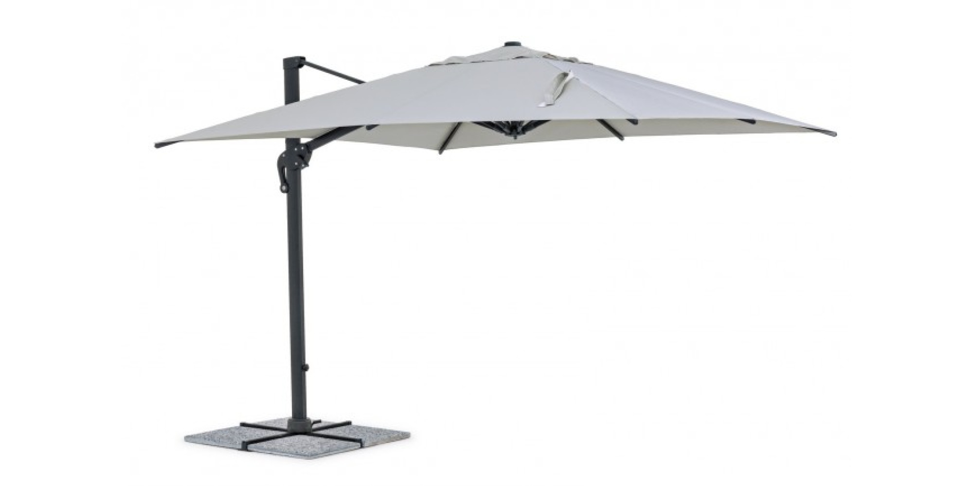 Bizzotto ПАРАСОЛЯ INES CHARC-LIGHT GREY 3X3