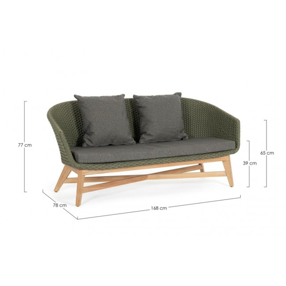 Homemotion COACHELLA GREEN ДИВАН 2 МІСЦЯ 